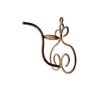 Vintage Rustic Wrought Iron Wall-Mounted Sconce Candle Holder